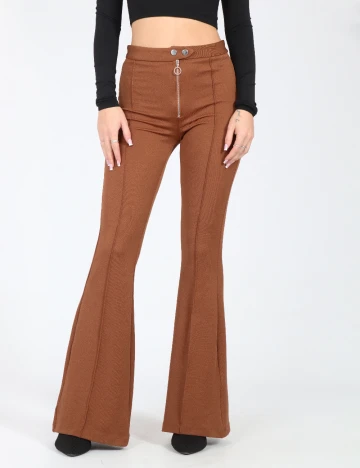 Pantaloni Zara, maro