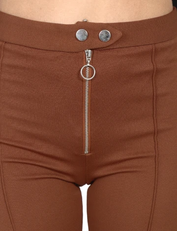 Pantaloni Zara, maro