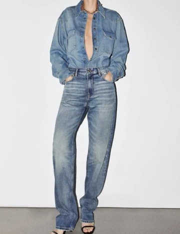 Blugi Zara, albastru