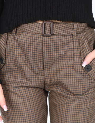 Pantaloni Zara, maro