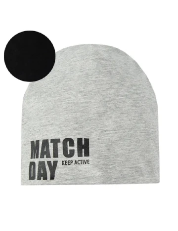 Caciula reversibila Cool Club, negru/gri