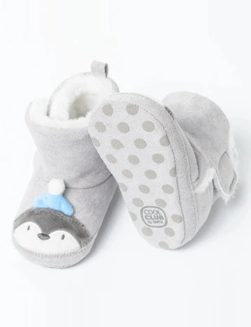 Papuci de Casa Cool Club, gri