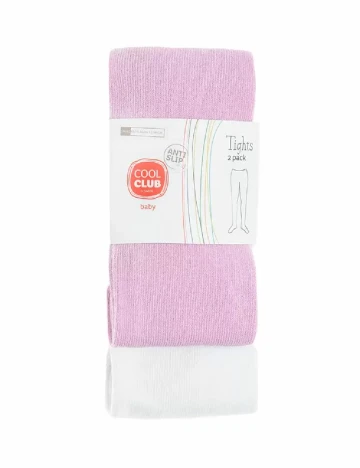 Set ciorapi 2 perechi Cool Club, mov/alb