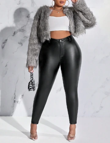 Pantaloni SHEIN CURVE, negru