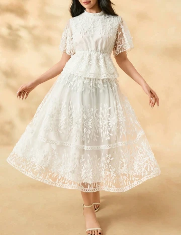 Compleu Shein Kids, alb