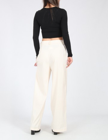 Pantaloni SHEIN, ecru