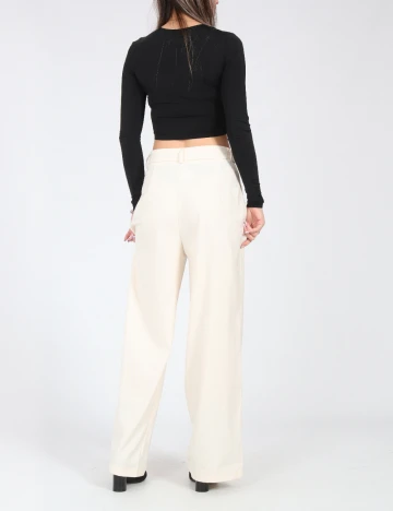 Pantaloni SHEIN, ecru
