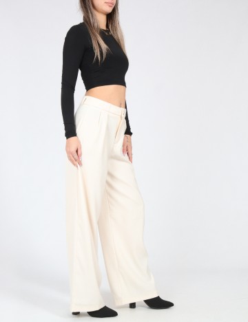 Pantaloni SHEIN, ecru