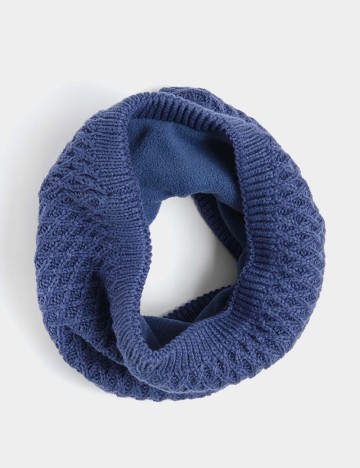 
						Fular Circular Cool Club, bleumarin