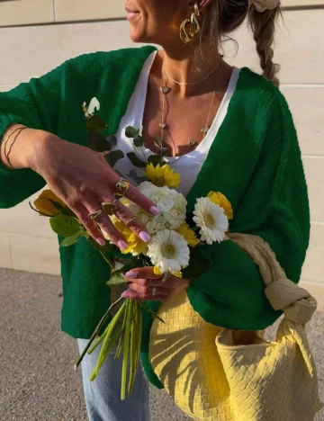 Cardigan SHEIN, verde