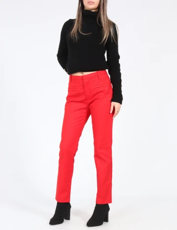 Pantaloni Zara, rosu