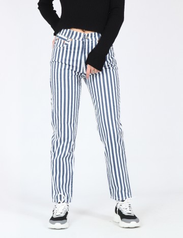 
						Blugi Zara, alb/albastru