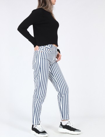 Blugi Zara, alb/albastru