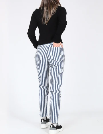 Blugi Zara, alb/albastru