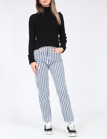 Blugi Zara, alb/albastru