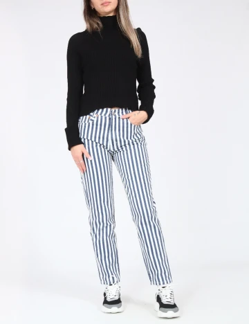 Blugi Zara, alb/albastru