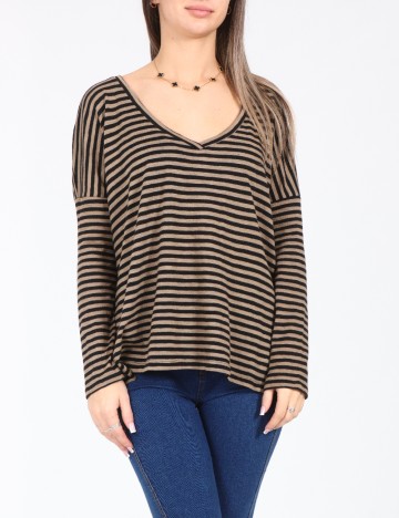 
						Bluza Zara, maro/negru