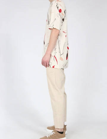 Pantaloni Zara, crem