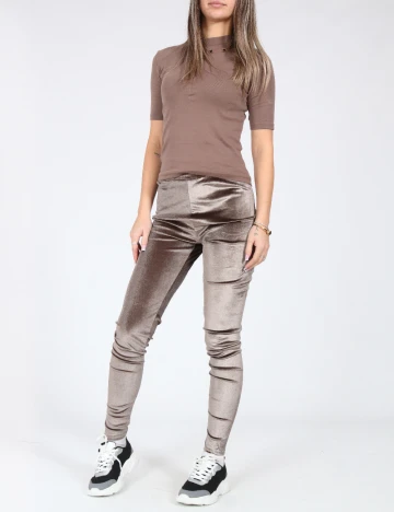 Pantaloni Zara, maro