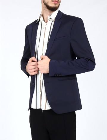 
						Sacou Zara, bleumarin