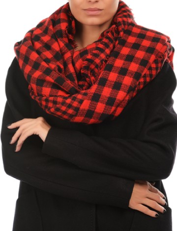 
						Esarfa Zara, rosu/negru