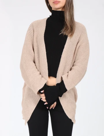 Cardigan SHEIN, maro deschis