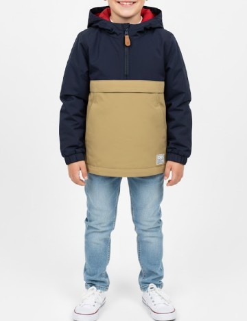 
						Geaca Zara, bleumarin/bej