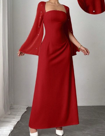 
						Rochie lunga SHEIN, rosu