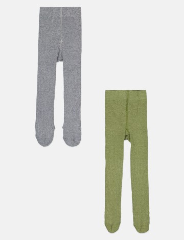 
						Set ciorapi 2 bucati Cool Club, gri/verde