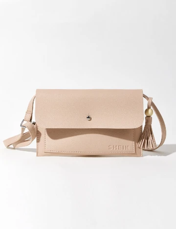 Geanta SHEIN, roz pudra