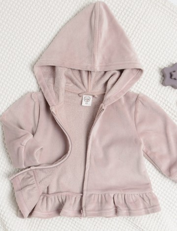 Hanorac Cool Club, roz pudra