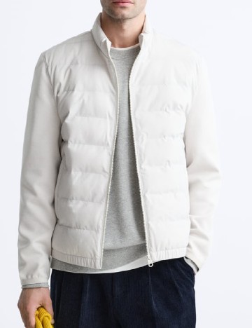 
						Geaca Zara, gri deschis