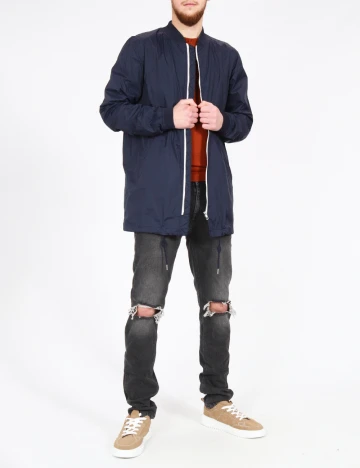 Jacheta Pull&Bear, bleumarin