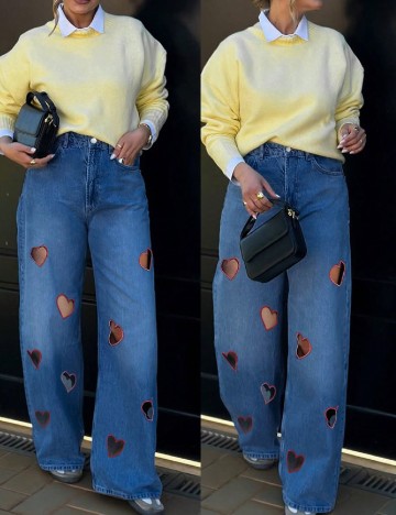 
						Blugi SHEIN, albastru