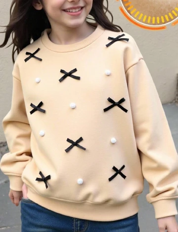 Bluza Shein Kids, crem