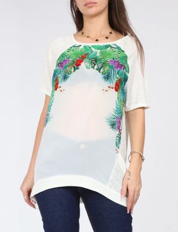 Bluza Pull&Bear, alb