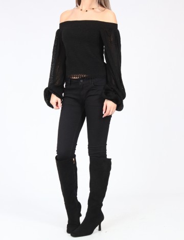 Top Bershka, negru