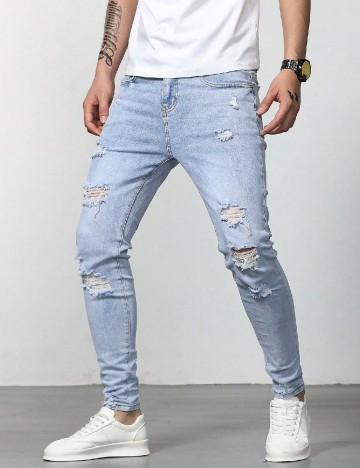 
						Blugi SHEIN, albastru