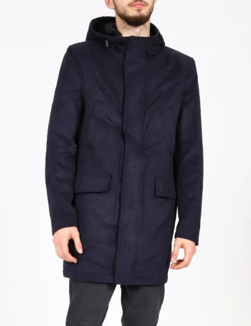 Palton Zara, bleumarin