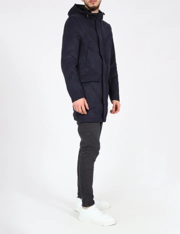 Palton Zara, bleumarin