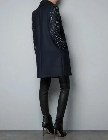 Palton Zara, bleumarin