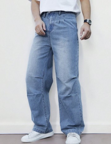 
						Blugi SHEIN, albastru