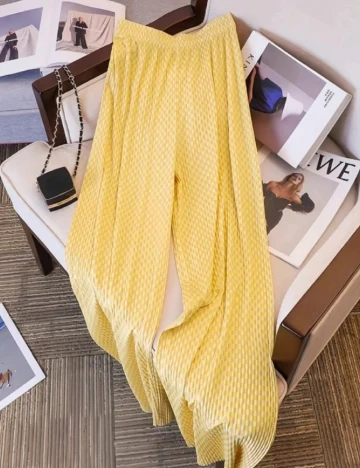 Pantaloni SHEIN, galben