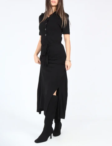 Rochie lunga Massimo Dutti, negru