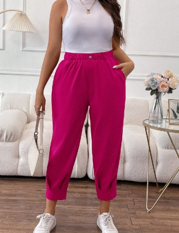 
						Pantaloni SHEIN CURVE, roz