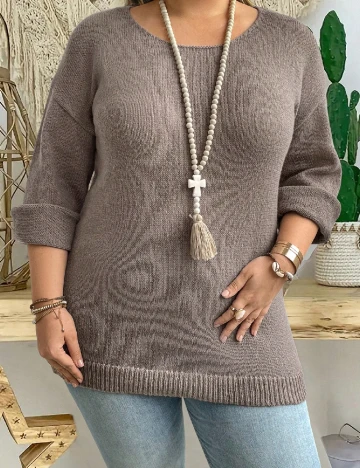 Bluza SHEIN CURVE, maro