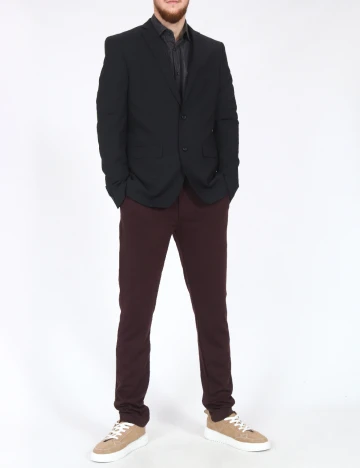 Pantaloni Zara, pruna