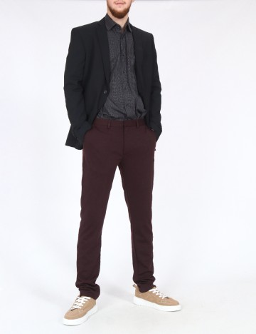 
						Pantaloni Zara, pruna