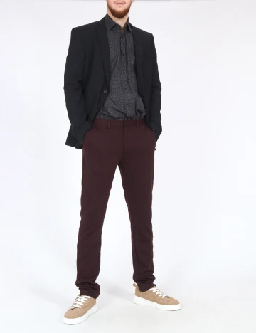 Pantaloni Zara, pruna