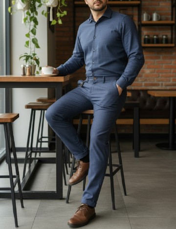 
						Pantaloni Zara, albastru